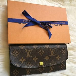 Authentic LV  PF. Emelie monogram wallet.
